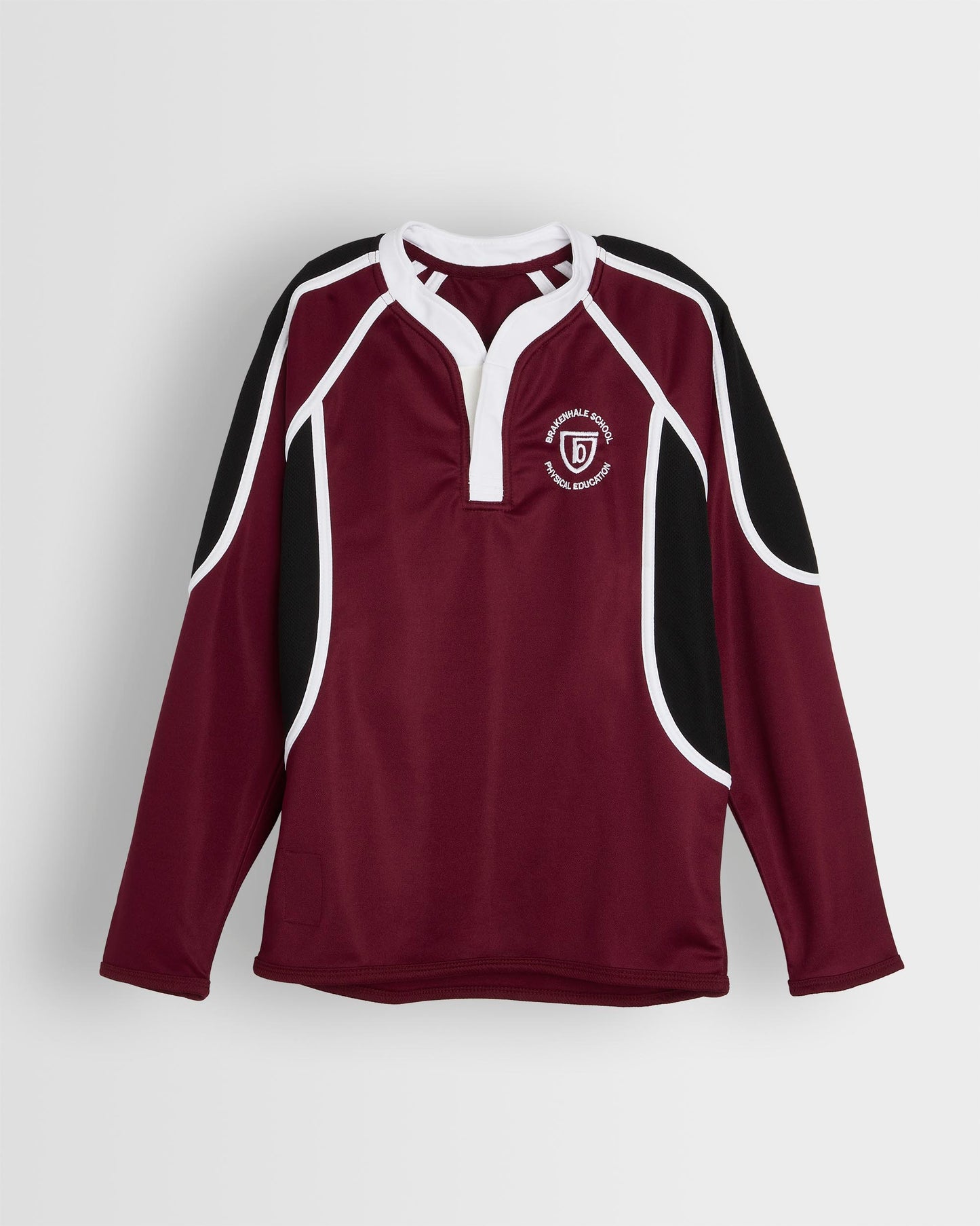 Boys Maroon/Black Rugby Shirt