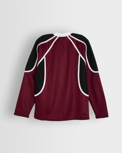 Boys Maroon/Black Rugby Shirt