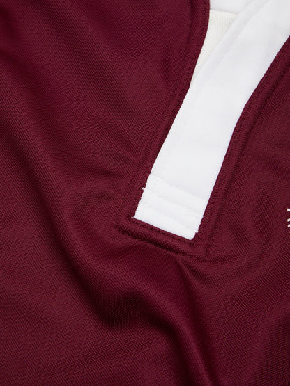 Boys Maroon/Black Rugby Shirt
