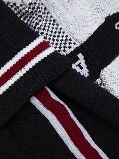 Unisex Black/Maroon Games Socks