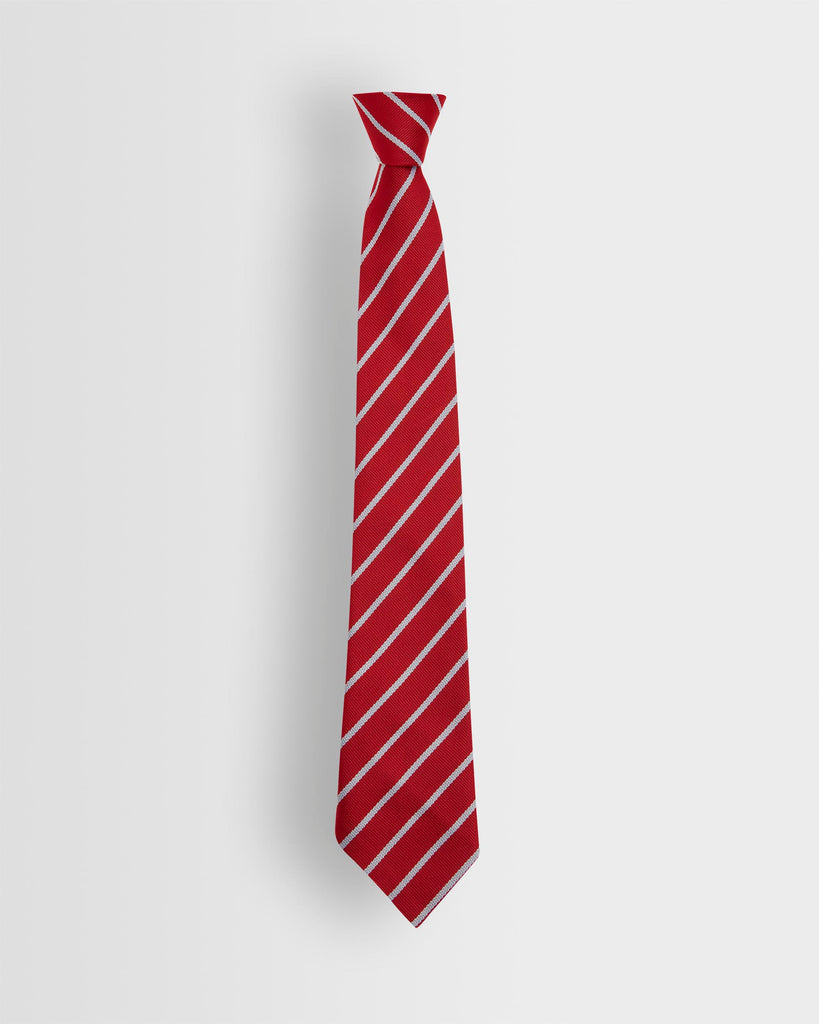 Boys Red/Grey School Tie