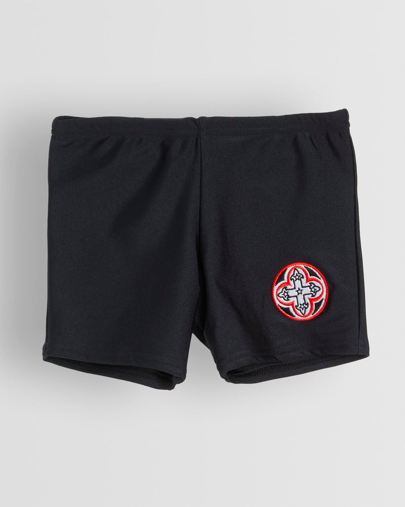 Boys Black Swim Shorts with Shorter Leg