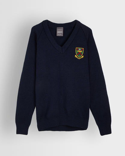 Navy V Neck Pullover