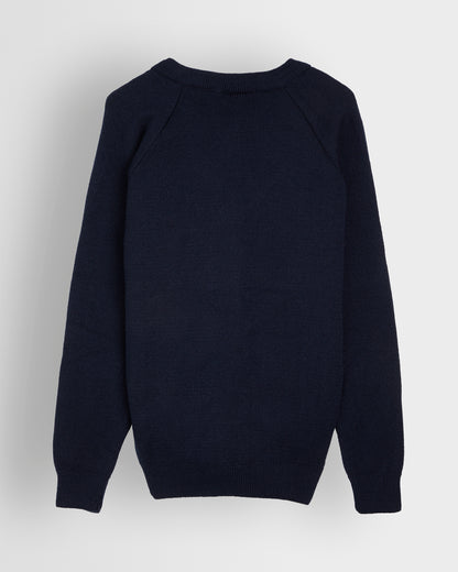 Navy V Neck Pullover