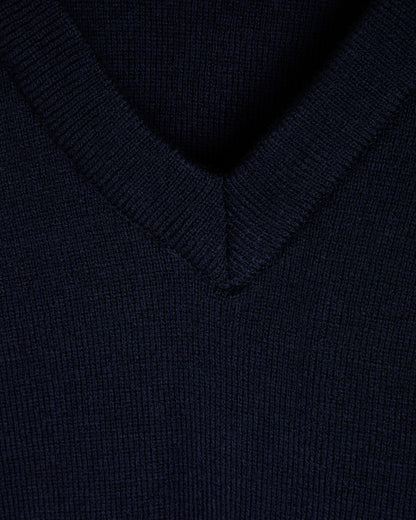 Navy V Neck Pullover