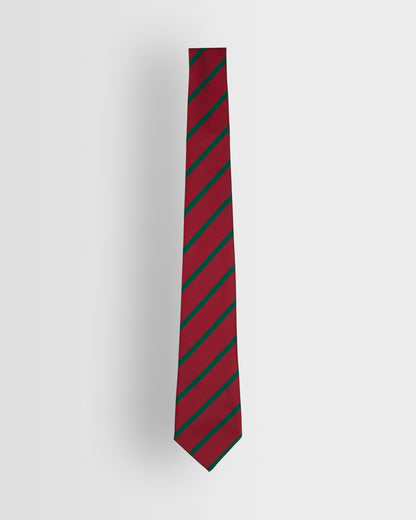 Maroon/Green School Tie