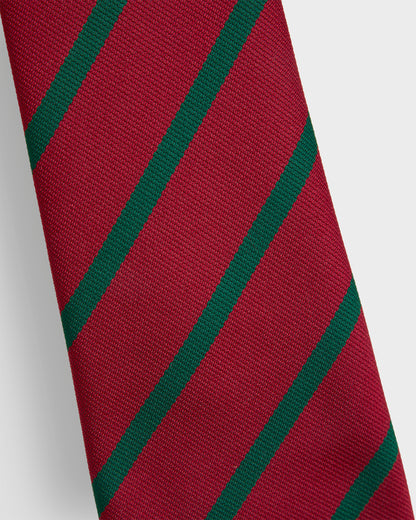 Maroon/Green School Tie
