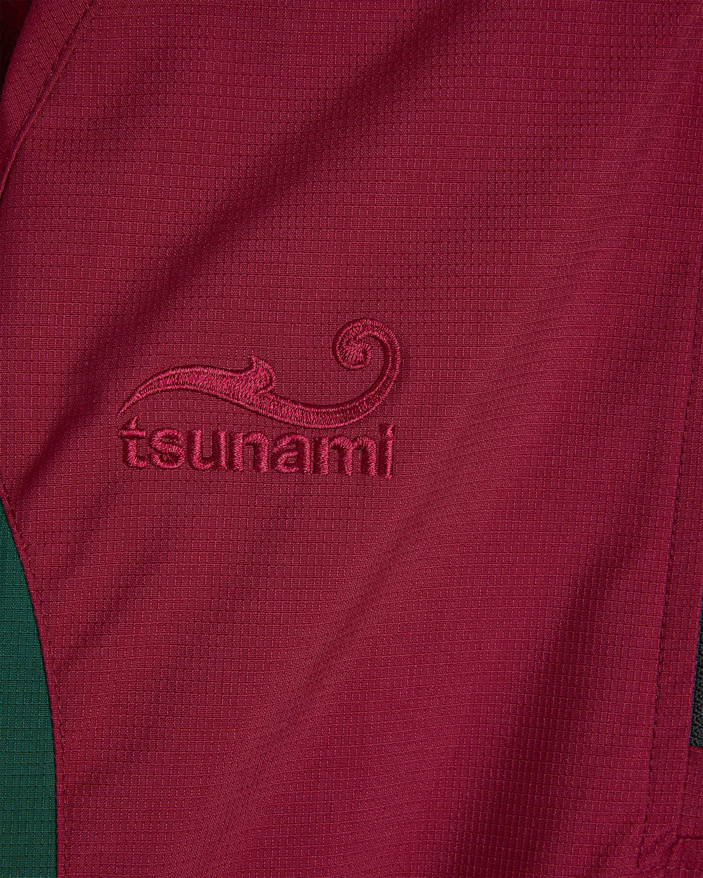 Maroon-Green Tracksuit Top