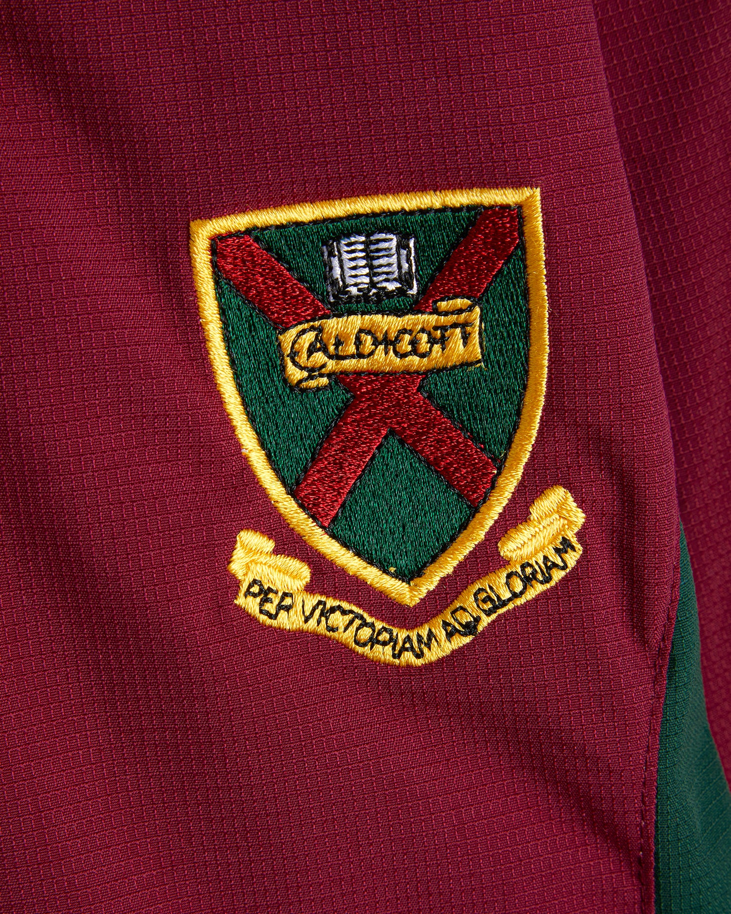 Maroon-Green Tracksuit Top