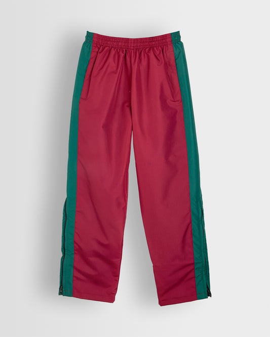 Maroon-Green Tracksuit Bottoms