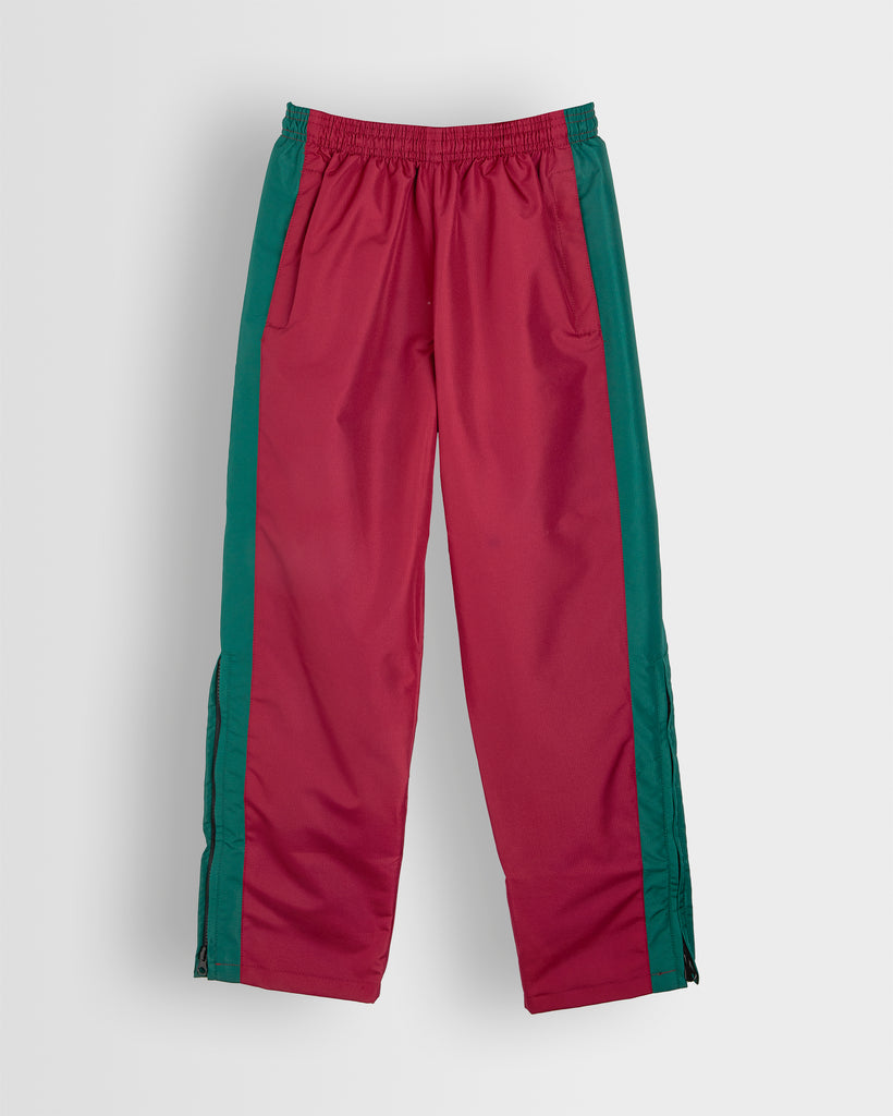 Maroon/Green Tracksuit Bottoms