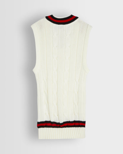 Unisex Cream Cricket Slipover