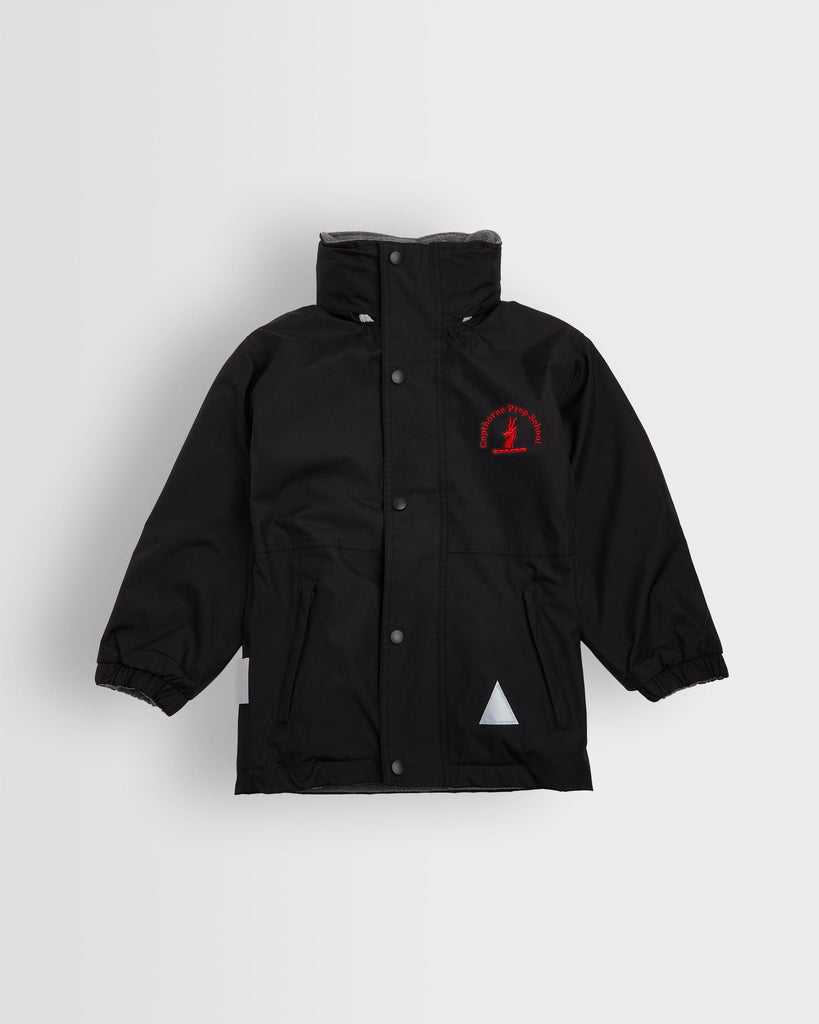 Unisex Black Outdoor Coat