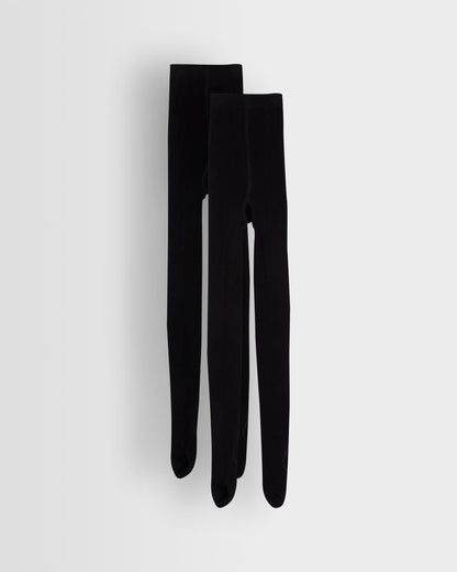 Girls Black Tights- Pack of 2