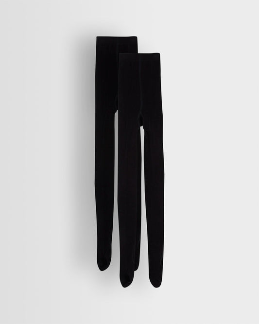 Girls Black Tights- Pack of 2