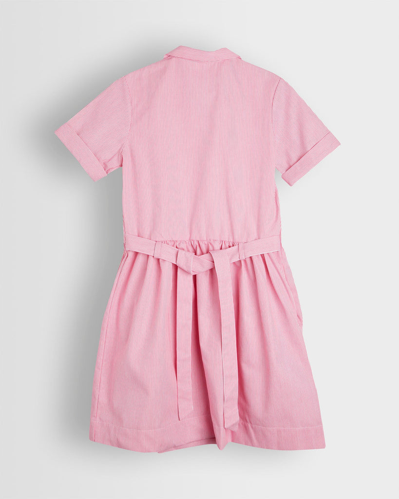 Girls Pink White Summer Dress Direct Clothing