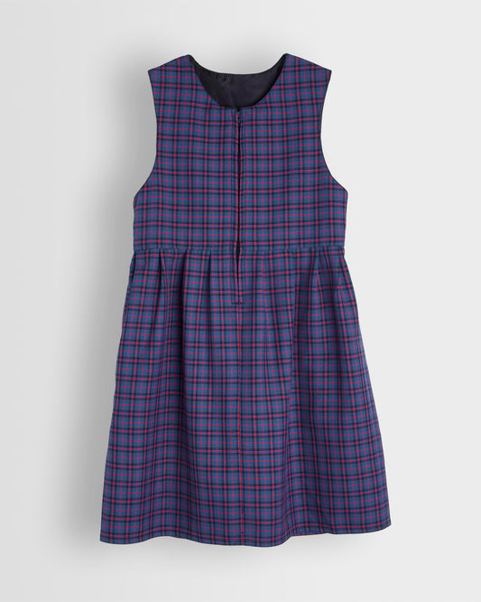 Girls Tartan Pinafore