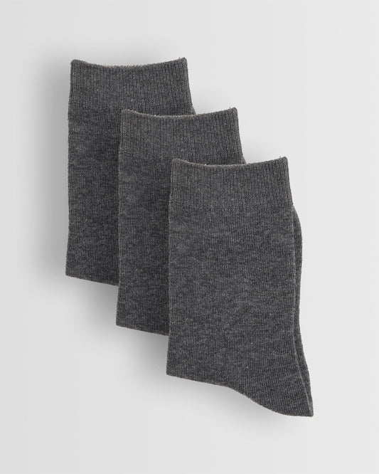 Grey Short Socks- Pack of 3