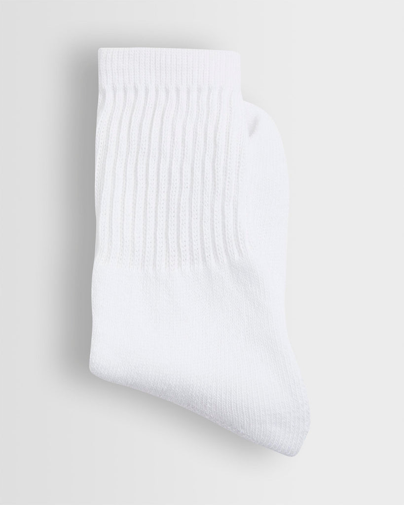 Unisex White Short Sports Socks