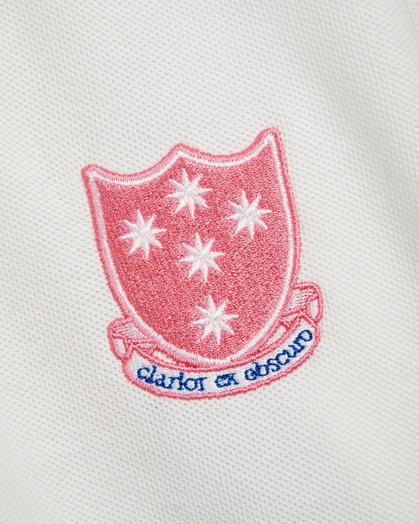 Unisex White PE-Tennis Shirt with Logo