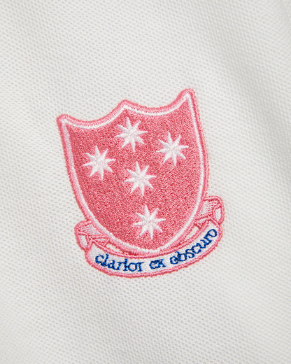 Unisex White PE-Tennis Shirt with Logo