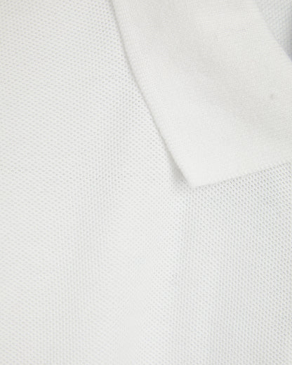 Unisex White PE-Tennis Shirt with Logo