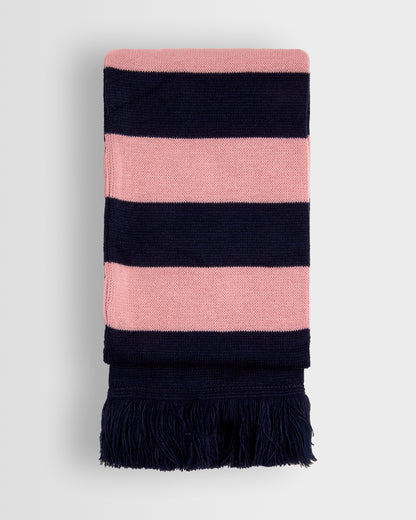 Unisex Navy/Pink Scarf