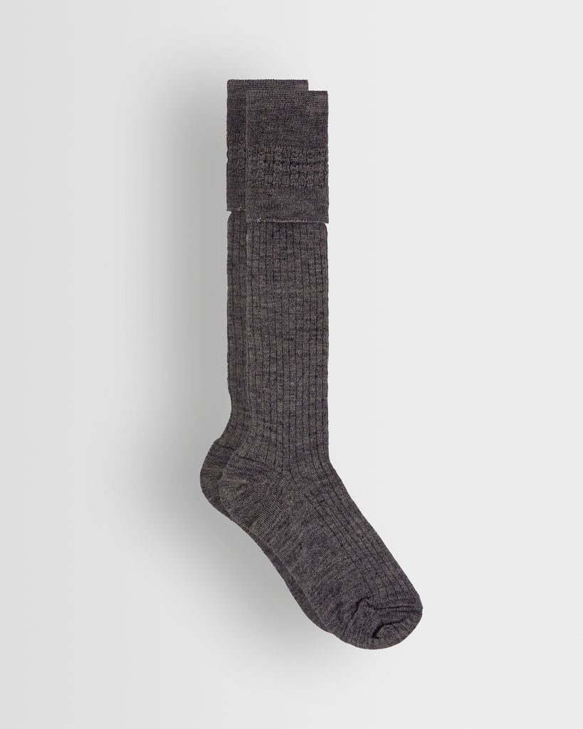 Boys Grey Long Socks