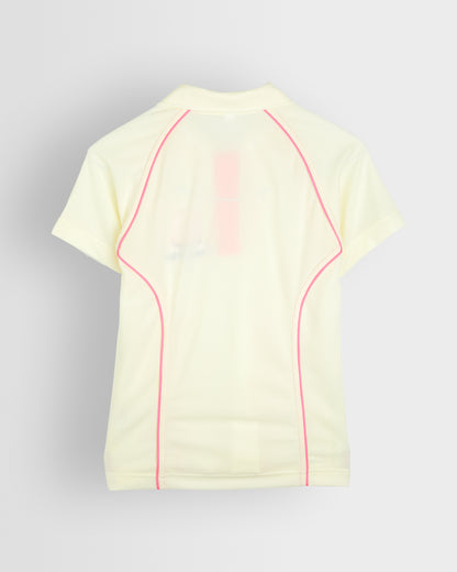 Unisex White Cricket Shirt