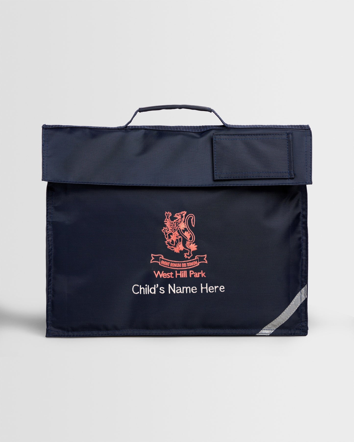Navy Book Bag with Name