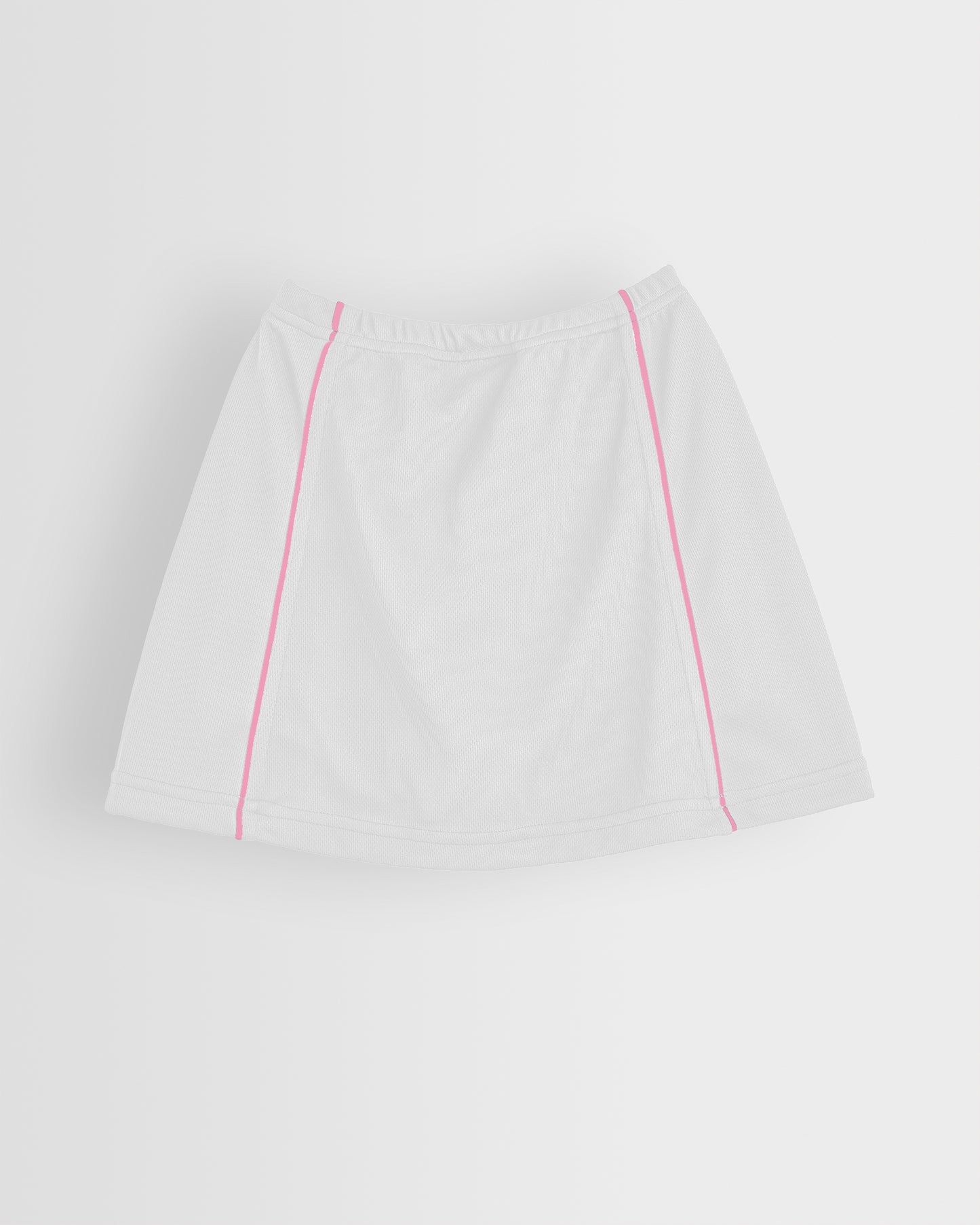 Girls White-Pink PE-Tennis Skort