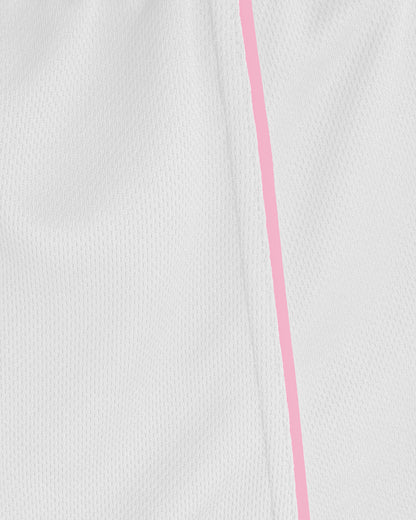 Girls White-Pink PE-Tennis Skort