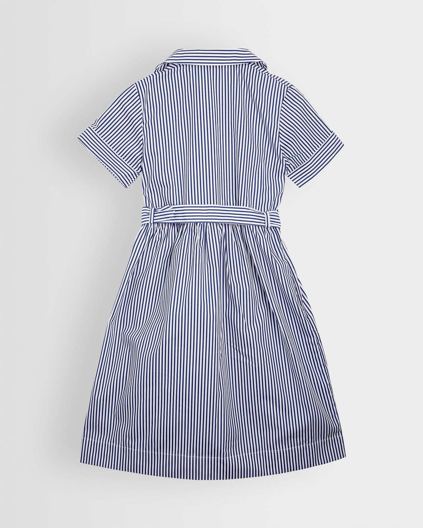 Girls Navy-White Summer Dress