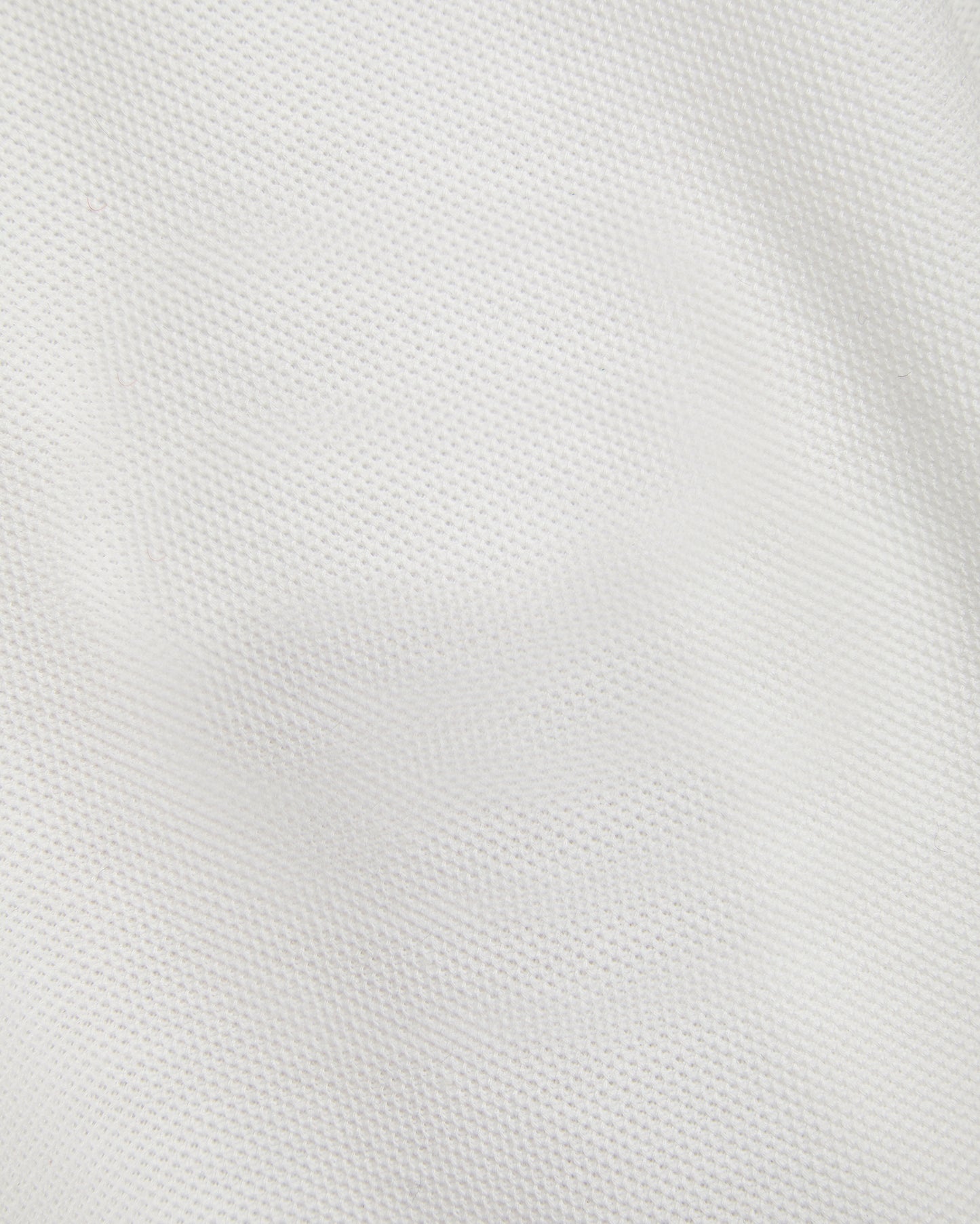 Unisex White Short Sleeve Polo