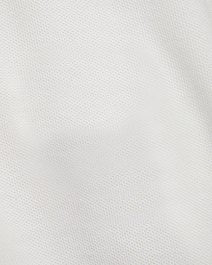 Unisex White Short Sleeve Polo