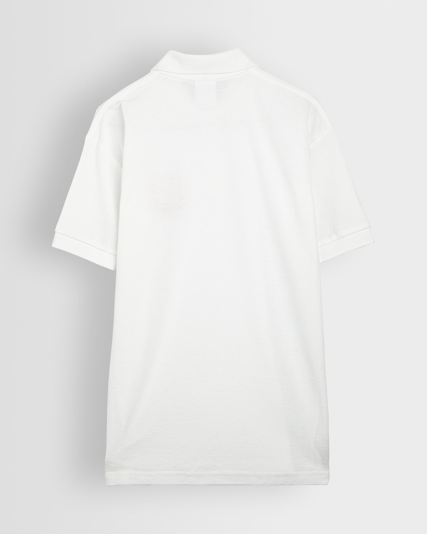 Unisex White Short Sleeve Polo
