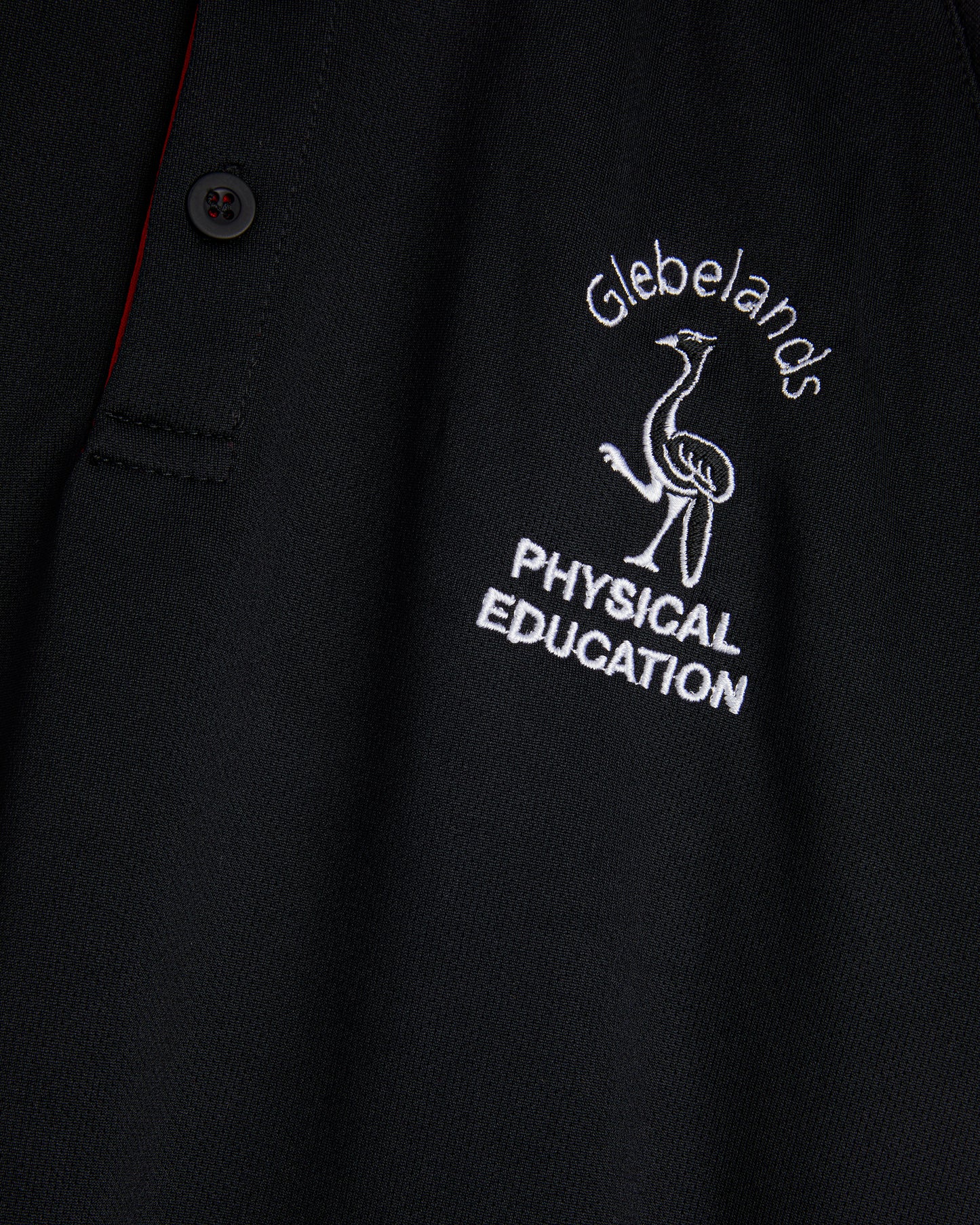 Boys Black-Red Sports Polo Shirt