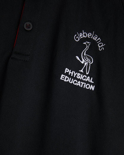 Boys Black-Red Sports Polo Shirt