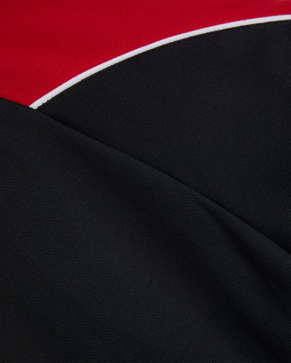 Girls Black-Red Sports Polo Shirt