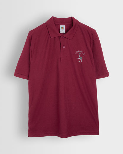 Unisex Maroon Summer Polo Shirt