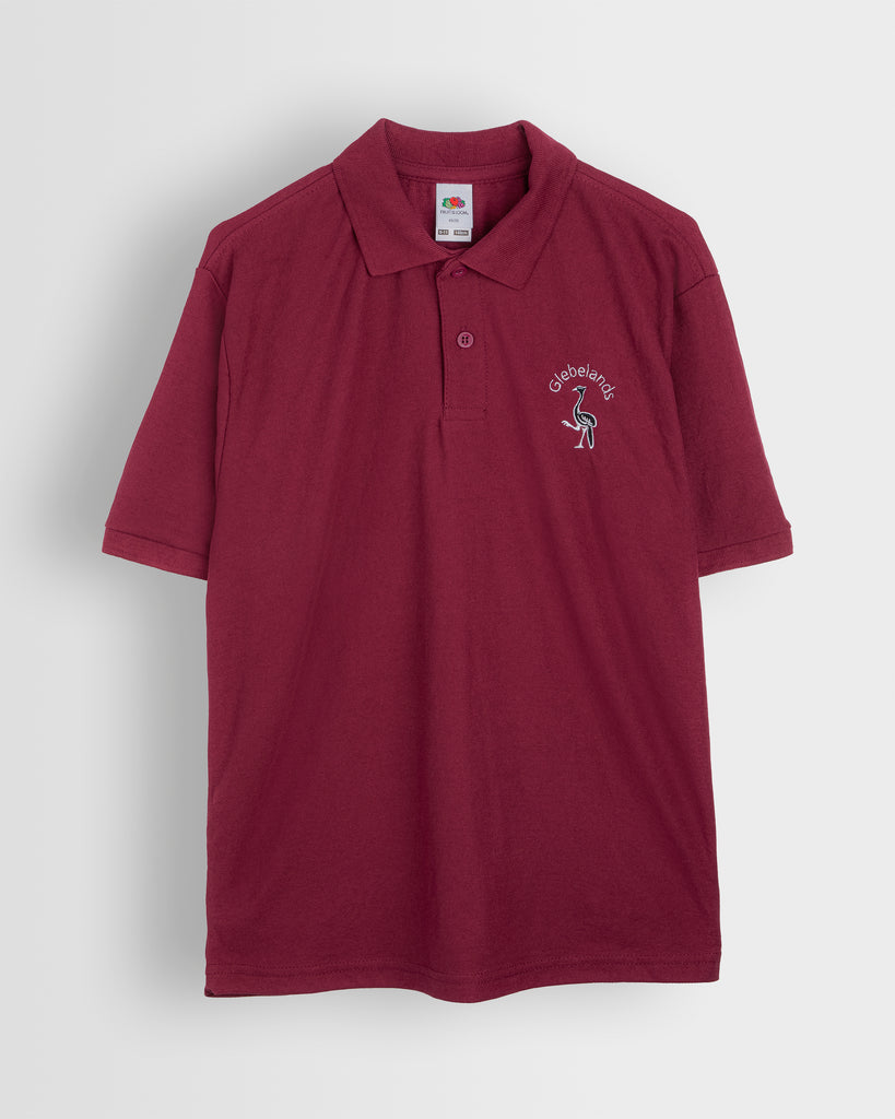 Unisex Maroon Summer Polo Shirt