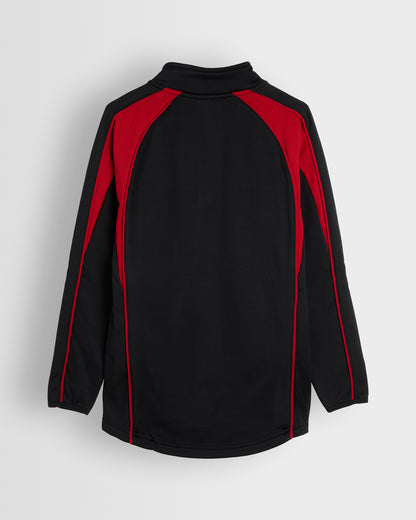 Unisex Black-Red Midlayer Track Top
