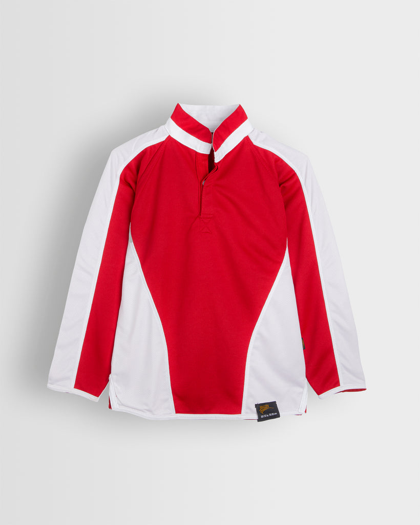 Boys Red/White Reversible Rugby Shirt