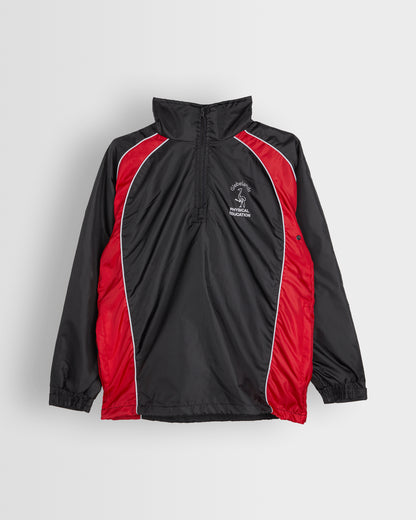 Unisex Black-Red Rain Jacket