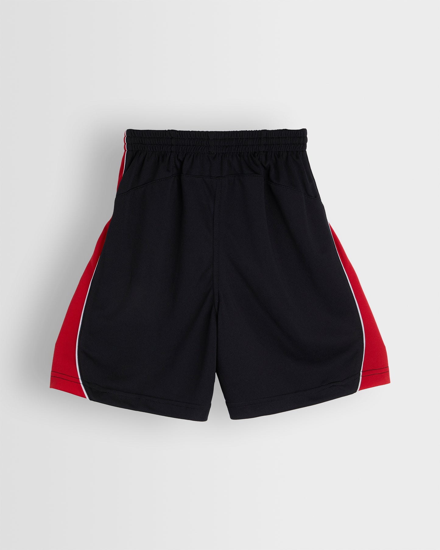 Unisex Black-Red Sports Shorts