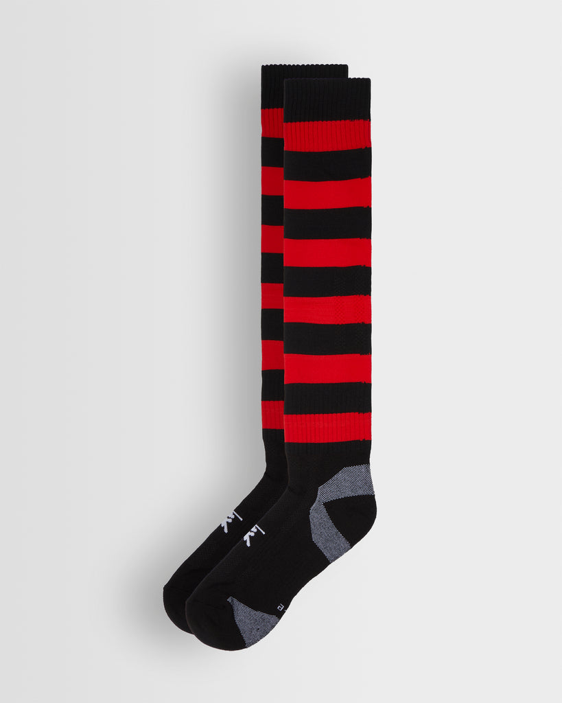 Unisex Black/Red Sports Socks