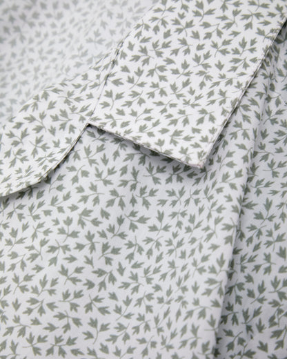 Girls Grey Leaf Blouse