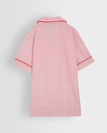 Girls Red-White Summer Blouses