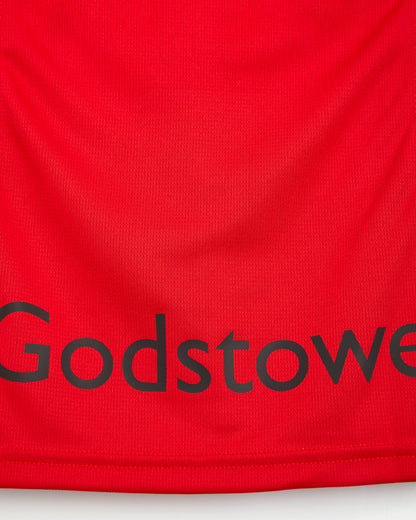 Girls Red-Black PE Top without Velcro