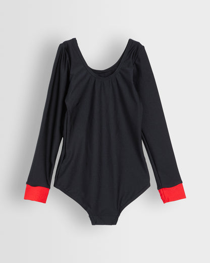 Girls Black-Red Leotard